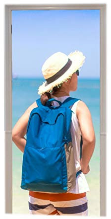 A.Monamour Türtapete Selbstklebend Türfolie Türposter 3D Asiatische Frau Traveller Backpacker Am Strand Krabi Thailand Reisen Vinyl Folie Türdeko Tapete Wandbild Türaufkleber Türtattoo 77 x 200 cm