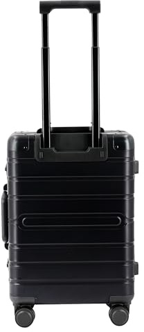 ALUMAXX Reisetrolley Gravity, Rollkoffer Aluminium, Reisekoffer Alu mit TSA-Schloss, Trolley mit 4 Leichtlaufdoppelrollen 360°, 56 x 37 x 21 cm in schwarz, Silber oder blau