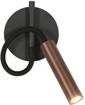 Tealight Applique da parete Interno, Lampada da Lettura da Parete 4W, Lampada da Comodino LED Bianca Calda, 360° Orientabile Faretti da Parete Alluminio per Camera da Letto, Soggiorno