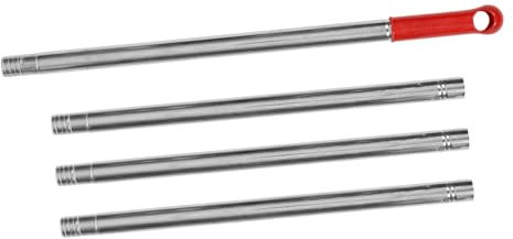 minkissy Stainless Steel Broom Extension Pole Mop Holder Handles for Household Cleaning