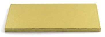 Decora, 0931377 - Bandeja para tartas rígida, rectangular, color dorado, de cartón de doble pared recubierta de aluminio, resistente y resistente, ideal para presentar pasteles, 60 x 40 x 1,2 cm