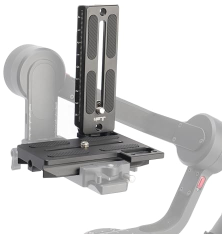 FOTGA L Bracket Vertical Horizontal Switching Camera Quick Release Plate for ZHIYUN Crane 2/3 LAB, Weebill-S/3/2 and for DJI Ronin RSC2 RS2 Gimbal Stabilizer, for Manfrotto 501PL Arca-Swiss Tripod