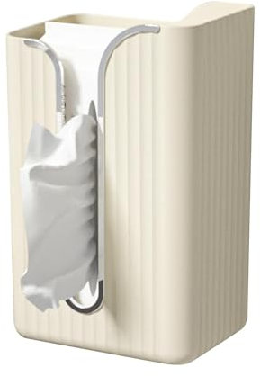 Ruwshuuk Papiertaschentuchbox für die Wand, ohne Bohren, für den Haushalt, moderner Taschentuchbox-Halter, stilvolles transparentes Badezimmer-Zubehör für Toilette, Zuhause