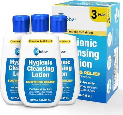 Globe Hygienic Cleansing Lotion, 3 Bottle, Personal Care Cleanser, 3 oz