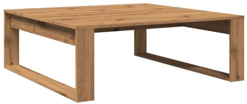 vidaXL Table Basse chêne Artisanal 100x100x35 cm Bois d'ingénierie
