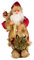 YIBOZI Figurine de Père Noël avec sac artisanal, sculpture de poupées de Père Noël, décoration de fête, décoration de table, bureau