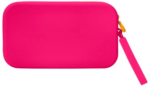 Liderpapel Pennfodral antartik tropisk dyk silikon mjuk rektangulär 190 x 120 x 25 mm rosa fuchsia., Fuchsia rosa, Hjälpfodral