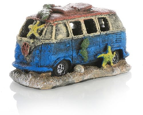 Yoaeyok Decorazioni per Acquario, Ornamento per Serbatoio di Pesce, Ornamenti in Resina di Auto Decorazione Paesaggio Casa Grotta per Acquario, Piccola Casa per Pesci e Gamberetti