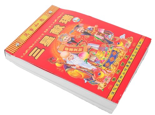 WEKAMOS Chinesischer Tageskalender 2026: Abreißbarer Wandkalender, Traditioneller Feng Shui-planer Für Das Chinesische Neujahr, Für Die Dekoration Im Büro Und Zu Hause