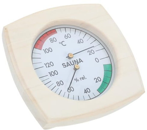 Toyvian Thermomètre-hygromètre pour Sauna Kit Thermomètre Précis Hygromètre Simple Contrôle Température Et Humidité Adapté Sauna