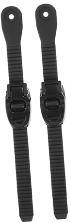 Gatuida Correas de Hebilla Fija para Patines, 2 Juegos, PVC Negro