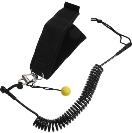 STOBAZA Leash Spirale SUP per Paddleboard con Cinghia Caviglia Sicura Rilascio Rapido Elastico Resistente per Surf Longboard e Sport Acquatici