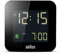 Braun Digital Travel Alarm Clock with Snooze, Compact Size, Negative LCD Display, Quick Set, Crescendo Beep Alarm in Black, model BC08B