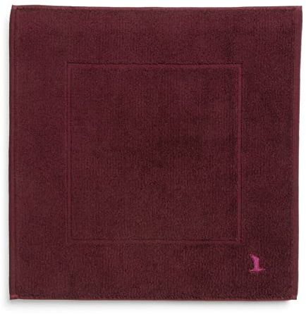 möve Superwuschel Badteppich 60 x 60 cm aus 100% Baumwolle, Burgundy