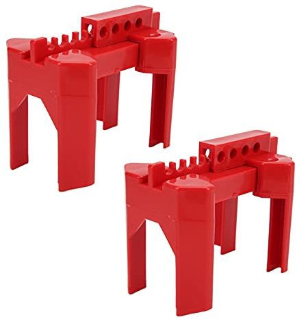 Kugelhahnsperre Schlagfestigkeit Korrosionsbeständige Isolierung Ventilsicherheitssperre Passend für Kugelhahn 1 3 Cm–6 4 Cm 2er Pack
