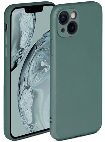 ONEFLOW Soft Case für iPhone 13 Hülle aus Silikon mit Kameraschutz, Silikonhülle mit erhöhtem Schutz fürs Display, Backcover Schutzhülle, weiche Handyhülle, Petrol