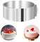 Intirilife Anello regolabile in acciaio inox a forma di torta in argento - 16 x 6 cm - L'aiutante in cucina ideale per i panettieri professionisti e per gli hobbisti