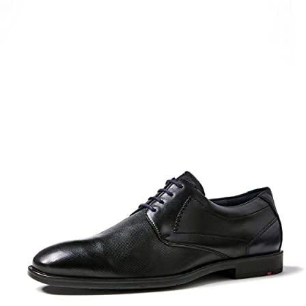 LLOYD Herren Schnürschuhe KALMAT, Männer Businessschuhe,lose Einlage,extra weit,elegant,Schnuerschuhe,Schnuerer,straßenschuhe,Black,44 EU / 9.5 UK