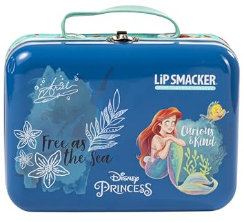 Lip Smacker Boîte à Lunch Frozen Tin, Ensemble Maquillage pour Enfants avec Maquillage pour Visage, Lèvres et Ongles avec Accessoires Capillaires et Beauté Inclus pour le Look de Princesse