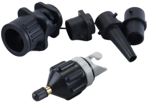 Namvo Sup-adapter för kompressor Sup-ventiladapter med 4 delar gasmunstycke, för uppblåsbara båtar