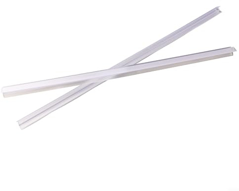 2 x 50 cm Duschdichtung, Wasserabweiser für Glasduschen, einfache Installation, kein Kleber erforderlich (8 mm)