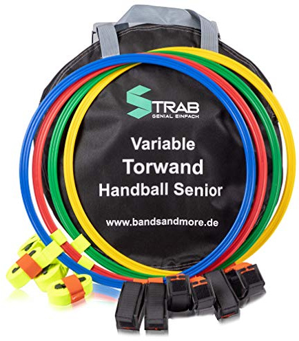 STRAB – Torwand für Fussball mit Bänder um professionell und effektiv zu trainieren/Tor-Technik-Set/Fussball Training (Fußballtor - Bänder)