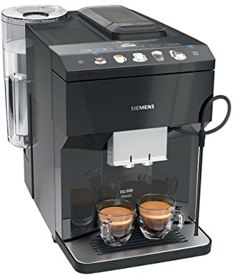 Siemens TP503R09 Superautomatische Espressomaschine, EQ.500 Classic, Schwarz, 1500 W, 1,7 Liter, Kunststoff (Menüsprache nicht auf Deutsch)