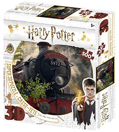 Harry Potter Hogwarts Express 3D Puzzle, 500 Teile, Mehrfarbig