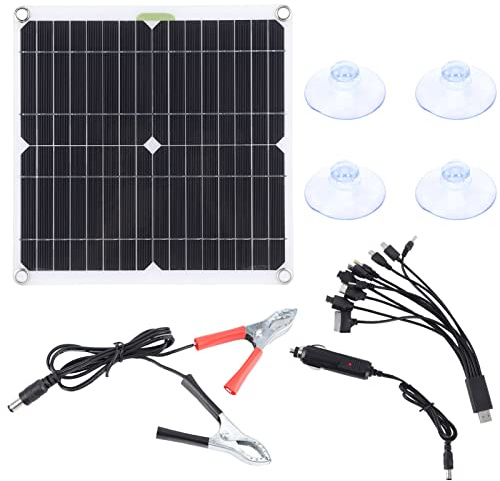 Auto-Solarpanel-Ladegerät-Kit, Yctze 200w 18v Auto-Solarpanel-Ladegerät-Kit Tragbares Universaltelefon MP3-Ladegerät für Fahrzeug Rv Yacht