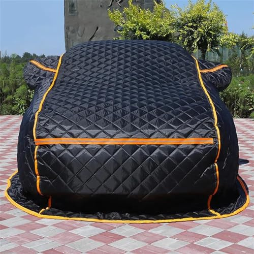 Vollgarage Autoplane Autoabdeckung wasserdicht für den Außenbereich Autoabdeckungen vollständig universell, hagelsicher äußere Windschutzscheibe Zubehör für Fahrzeuge Regen Markise SUV(B,XXL)