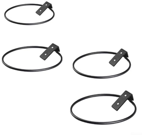 6Pcs Hanging Plant Holder,Adjustable Metal Flower Pot Holder Ring Set Wall Mounted Plant Hanger For Indoor Outdoor Garden Decor(4in)