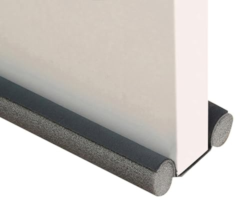 Boudin Porte Isolation, Libre De Couper, 93cm Bas De Porte Isolant, sous Le Joint De Portes D'entrée Intérieur Et Extérieur, Coupe-Vent, Anti Froid, Bloqueur Bruit