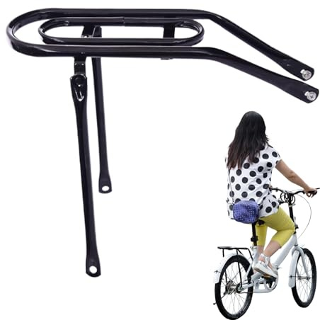Fahrrad-Rücksitzträger - 20 Zoll Robuster Gepäckträger Aus Metall | Abnehmbarer Heckgepäckträger Für Mountainbike, Rennrad Oder Faltrad | Leicht, Stabiĺ Und Ideal Für Pendeln, Stadt Und Reisen