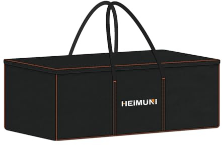 HEIMUNI Super Groß Aufbewahrungstasche Gartenauflagen Weihnachtsbaum Tasche | Gartenauflagen Schutzhülle Auflagen Weihnachtsbaume Gartenpolster Aufbewahrung für Spielzeug, Auflagen 130x45x55cm