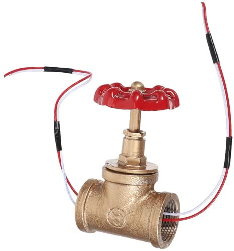 PENIKOKO Vintage Steampunk 3/4 Inch Iron Rotating Stop Valve Light Switch with Wire for Industrial Table Lamp and Retro Water Pipe Desk Lighting
