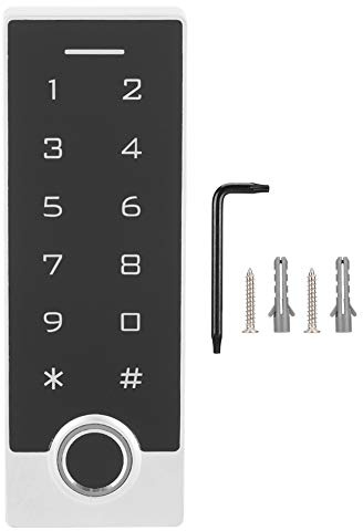 Controllo Accessi 125khz con Tastiera Retroilluminata, Impermeabile IP68, Impronta Digitale e Password, Lettore Card Wiegand26 / 34 - Riconoscimento Veloce, Design Robusto, Uso