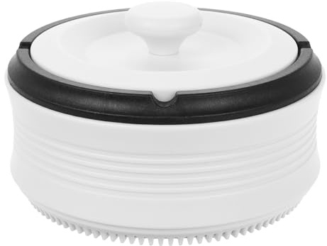 ABOOFAN Cendrier Intelligent Purification d'air et Grosse Capacité en Abs Moderne pour Maison et Bureau, Cendrier Électrique 30w Détection Automatique