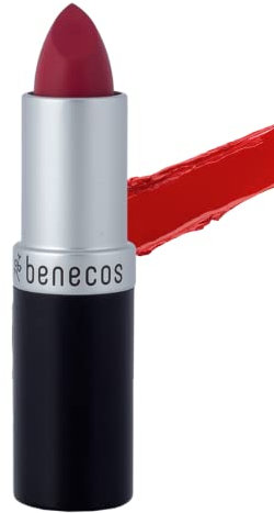 Benecos - natural beauty 93956 rossetto MAT - opaco - con olio di jojoba biologico e cera d'api biologica - wow! MATERASSINO