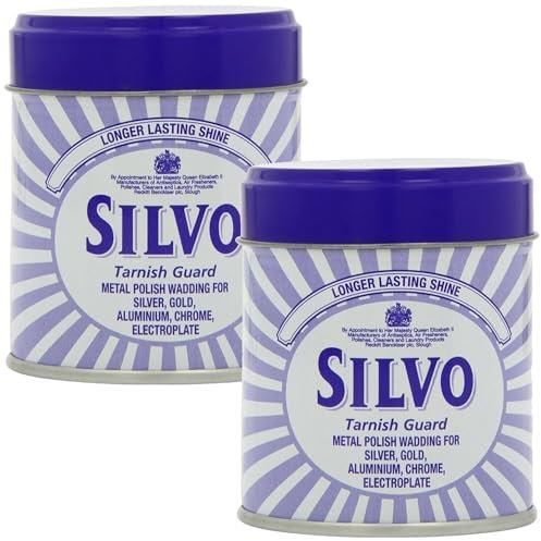 Silvo Metal Polish Wadding, 75g (Pack of 2) – Silver, Gold & Electroplate