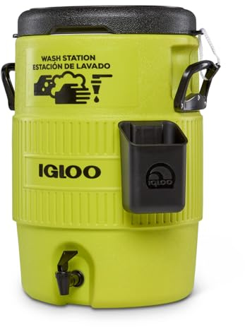 Igloo Hardsided Commerical Acid Green 10-Gallon Seat Top Wash Station