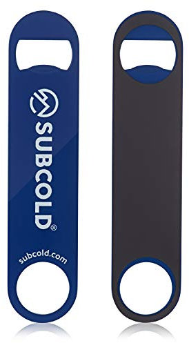 Subcold Bartenders Bar Blade | Magnetic Bottle Opener for Beer Caps | 180 * 40mm | Stainless Steel (Blue)…