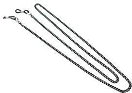 Purida Eyeglass Chain for Men Women - Stainless Steel Reading Glasses Chain, Black