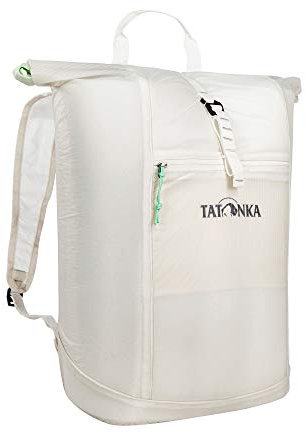 Tatonka Daypack 2205 SQZY Rolltop 25l - Ultraleichter, faltbarer Rucksack mit Rollverschluss, extra Packbeutel und 25 Liter Volumen - Klein verpackbar - Damen und Herren - weiss, Lighter Grey