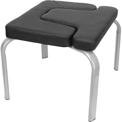 KOLHGNSE Yoga Hocker Kopfstand, Yoga Kopfstandhocker Kopfstand Yogastuhl Fitness Bench Zuhause Stuhl Gym Fitness 200KG für Familie Fitnessstudio PU Stahlrohr invertierte Werkbank Schwarz