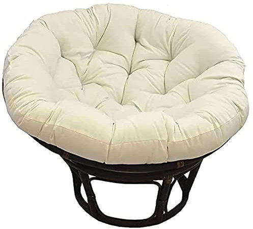 Yadlan Papasansessel Kissen, Hängesessel Kissen, Polster für Papasansessel, Wasserdichtes Schaukelstuhlkissen, Ersatzpolster Auflage für Gärten Terrassen(Size:90 * 90cm,Color:Beige)