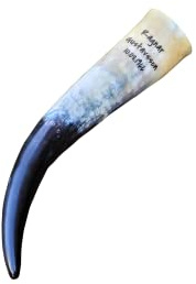 Frera Trinkhorn 300-390 ml, personalisierbar mit Name/Text als einzigartiges Geschenk