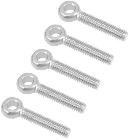 QUARKZMAN M6 x 30mm Macchine Spalla Altalena Sollevamento Occhio Bullone 5pz 304 Acciaio Inossidabile Metrico Filettatura Perno Albero Perno oring Bullone per Conduttura Cancello Valvole