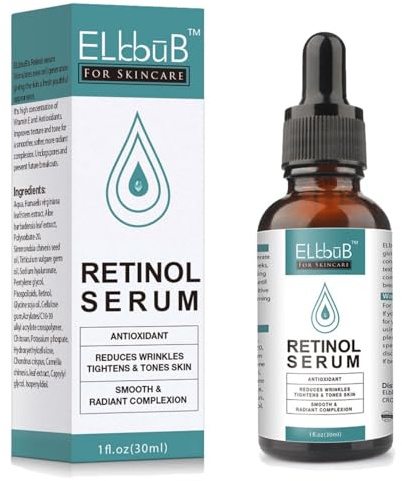 P-Beauty Retinol Serum Gesicht - 30ml | Vitamin E & Hyaluronsäure Gesichtsserum | Anti Aging, Anti-Falten | Gesichtspflege, Hautpflege | für strahlende & ebenmäßige Haut | Bio & Vegan | 1x30ml