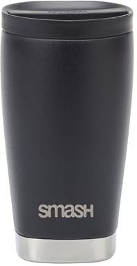Smash Stainless Steel Twist & Lock Travel Coffee Mug 350ml/ 12 fl oz Black