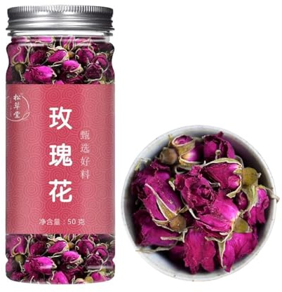 Natürlicher Kräutertee GesunderTee RoseKnospenTee 1,76oz Getrocknete RoseBlumen Flacher Schatten RoseKnospeTee 50g